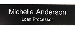 NP-28 Nameplate Insert – 8″W x 2″H