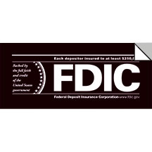 1-Sided FDIC Laminated Decal – 7×3