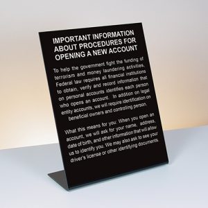Patriot Act – 11×14 Black Acrylic – Bent