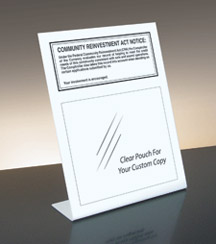 Community Reinvestment Act – Comptroller of Currency – Bent White Acrylic