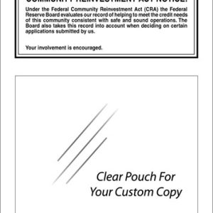 Community Reinvestment Act – Federal Reserve – White Acrylic