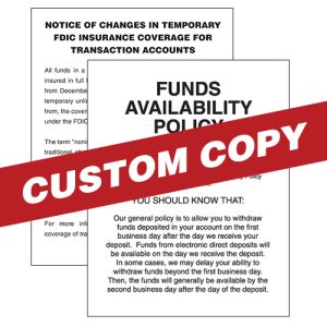 Custom Mandatory Sign – 11×14 White Acrylic