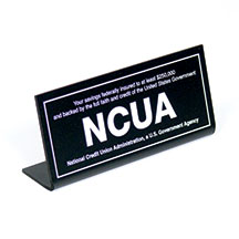 Economical NCUA Counter Sign – 7×3