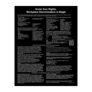 EEOC – Know Your Rights – Black Acrylic