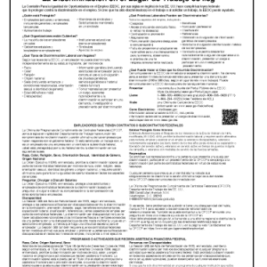 EEOC – Know Your Rights – Spanish – White Acrylic
