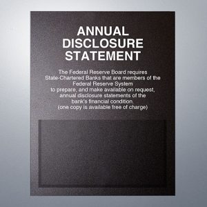 Annual Disclosure Statement – FDIC Banks (Federal Reserve) – Magnetic