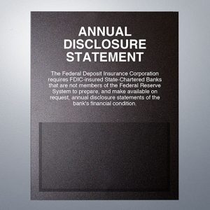 Annual Disclosure Statement-FDIC Banks (Non Federal Reserve) – Magnetic