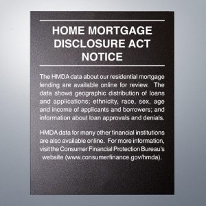 Home Mortgage Disclosure Sign – 11×14 Magnetic