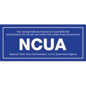 2-Sided NCUA Window Decal