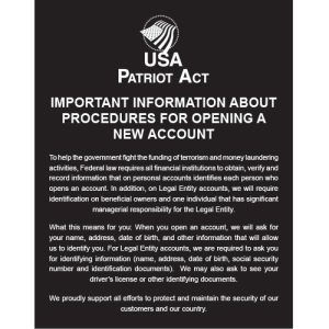Patriot Act – Personal-Bus Account 11×14 Black